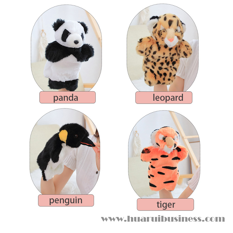 mano fantoccio tigre leopardo panda leone orso polare cucina pinguino regalo bambola regalo giocattolo prodotto promozionale