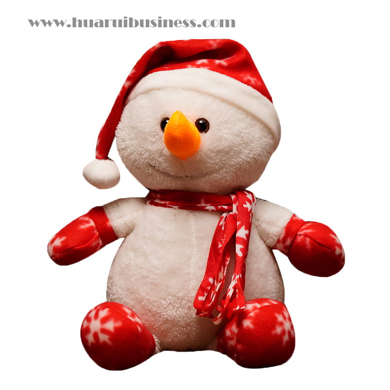 Bambole di Natale, pupazzo di peluche di neve, bambola di peluche per decorazione di Natale